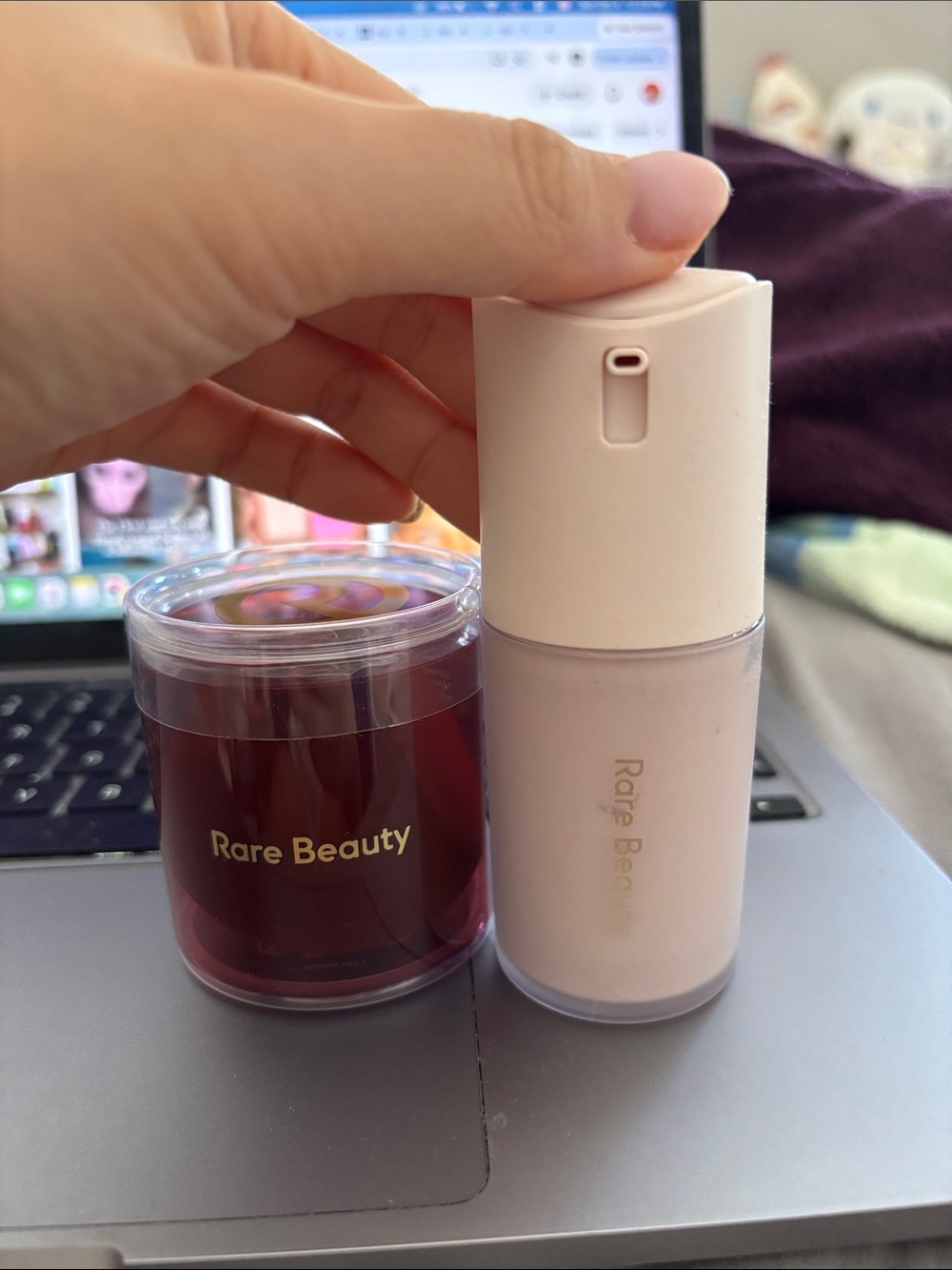2 items brand new: Rare Beauty True To Myself Foundation in Shade 4 & Sponge